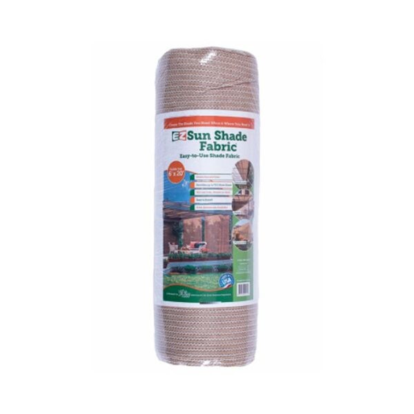 Volm Companies 6 x 20 ft. Sun Shade Tarp Cover, Tan, 6PK 118718 - main